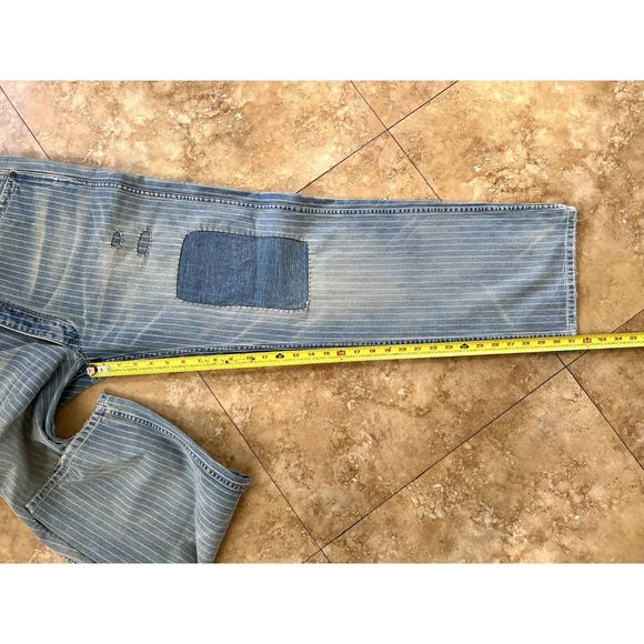 RRL - Ralph Lauren Double RL Indigo Striped Twill Pants - Picture 11 of 12